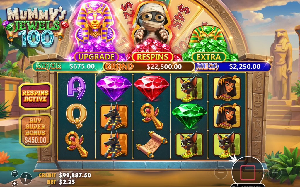 COLLECT i slutet av Respins-rundan multiplicerar de låsta mynten