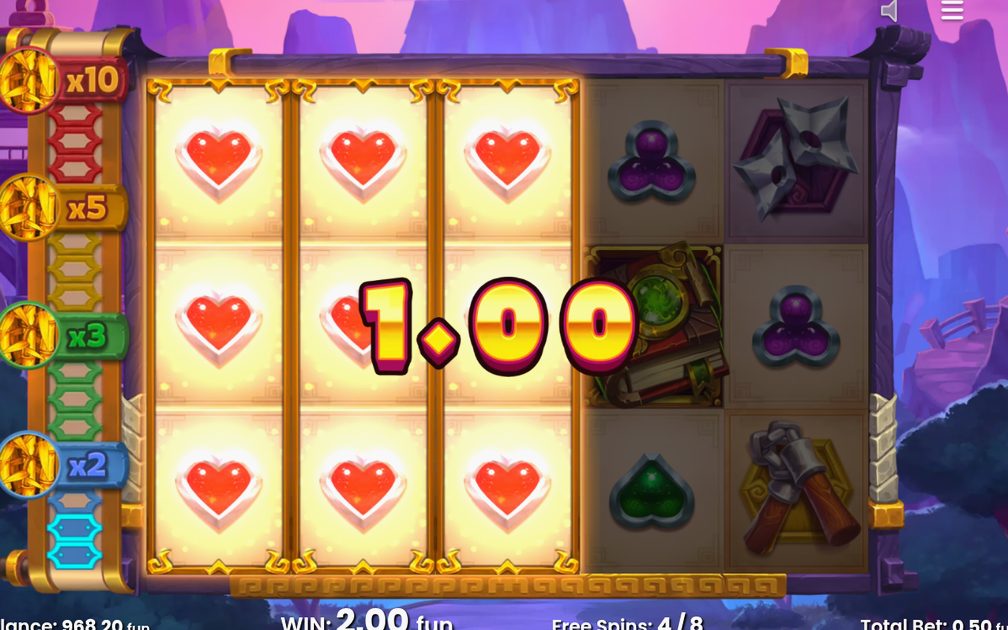 Free Spins på Level 2, multiplikator x3