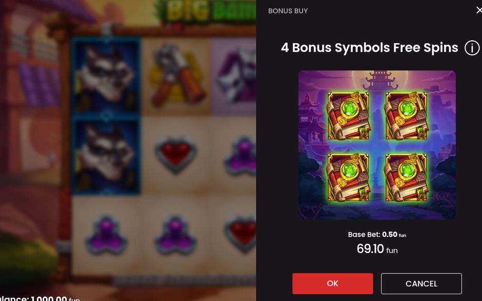 Bonusläge med Golden Mystery Bamboo-symboler och Instant Prize-mynt